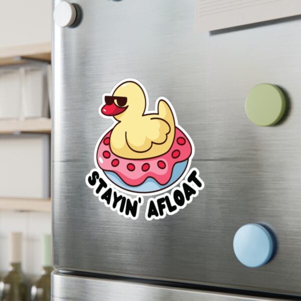 Stayin' Afloat Duck Sticker