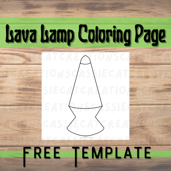 Free Lava Lamp Coloring Page